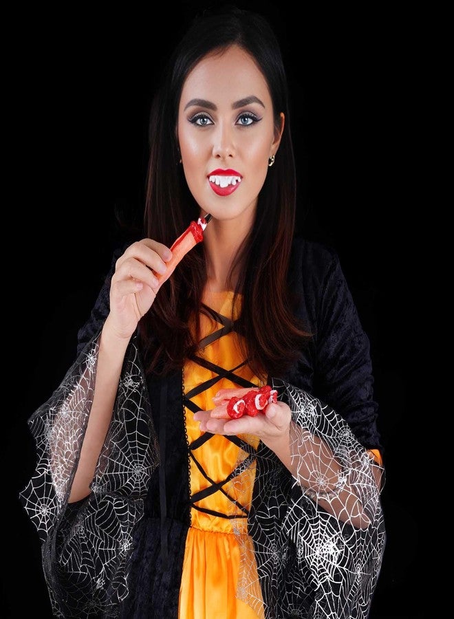 Marrywindix 24 Pieces Gnarly Teeth Gag Teeth Ugly Fake Teeth Vampire Denture Teeth for Halloween Costume Party Favors Photos Props (24 Styles) - Image 5